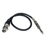 6,35 mm Caron-Buchse auf XLR 2-polig, symmetrisches Mikrofon-Audiokabel, Mixer-Linie, 0.5m, 1m, 1.5m, 2m, 3m, 5m, 10m, 15m, 20m, 30m – Bild 2