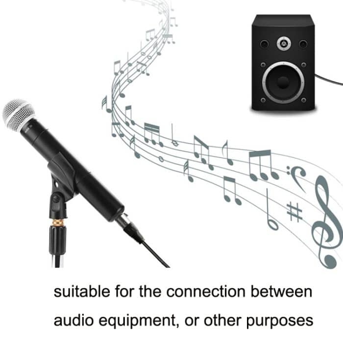 6,35 mm Caron-Buchse auf XLR 2-polig, symmetrisches Mikrofon-Audiokabel, Mixer-Linie, 0.5m, 1m, 1.5m, 2m, 3m, 5m, 10m, 15m, 20m, 30m – Bild 5