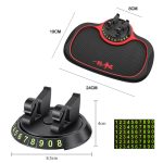Auto Mittelkonsole Handy Anti-Rutsch-Matte Temporäres Parken Nummernschild, Number Plate+Bracket Mat – Bild 3