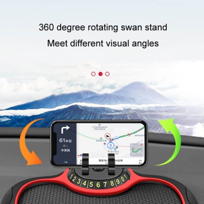 Auto Mittelkonsole Handy Anti-Rutsch-Matte Temporäres Parken Nummernschild, Number Plate+Bracket Mat – Bild 5