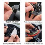 Auto Mittelkonsole Handy Anti-Rutsch-Matte Temporäres Parken Nummernschild, Number Plate+Bracket Mat – Bild 7