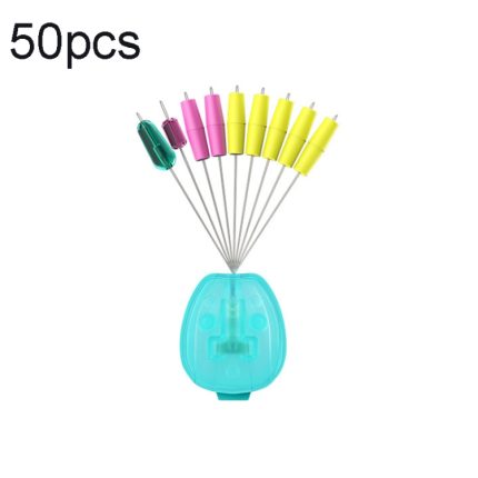 50 Stück Trommeltyp Space Bean Angelzubehör für Angelruten, XS
