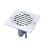 VP403 Bodenablauf aus verdicktem galvanisiertem Edelstahl, Chrome Plated With ABS Straight Row, Chrome Plated With Copper Self-sealing Core, Chrome Plated With 5.5 Anti-odor Copper Core