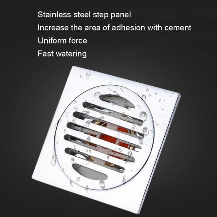 VP403 Bodenablauf aus verdicktem galvanisiertem Edelstahl, Chrome Plated With ABS Straight Row, Chrome Plated With Copper Self-sealing Core, Chrome Plated With 5.5 Anti-odor Copper Core – Bild 3