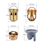 8 x 30 cm verlängerter Bodenablauf aus Vollkupferstreifen, Stil:, K8034 Chrome Plated+Black Straight Row, K8034 Chrome Plated+Copper Self Seal, K8034 Chrome Plated+5.5 Deep Water Seal, K8034 Chrome Plated+Magnetic Suspension... – Bild 3