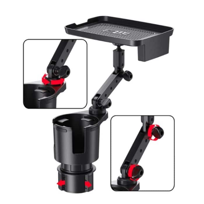 SHUNWEI 2 Stück Auto-Multifunktions-Getränkehalter-Platten-Getränkehalter – Bild 2