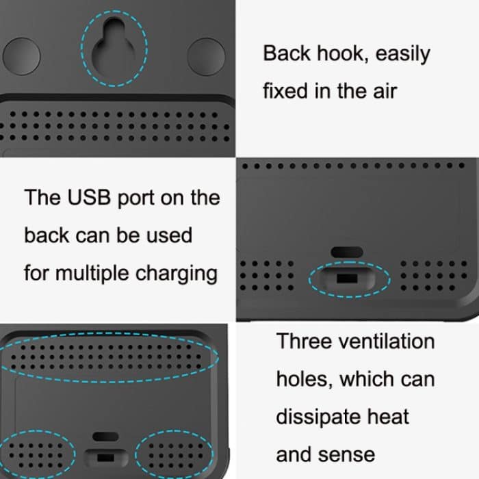 PTH-9C Gasdetektor Infrarot-Kohlendioxiddetektor Temperatur- und Feuchtigkeitsmesser – Bild 4