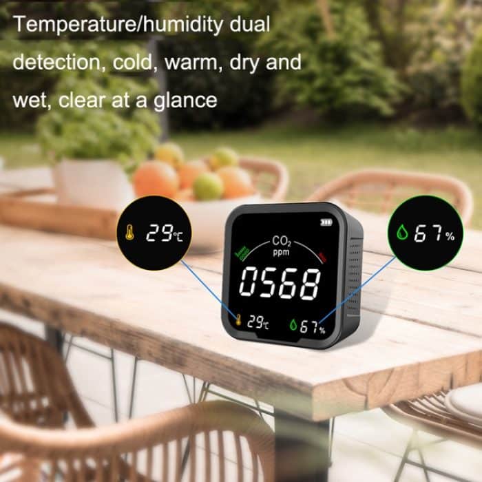 PTH-9C Gasdetektor Infrarot-Kohlendioxiddetektor Temperatur- und Feuchtigkeitsmesser – Bild 6