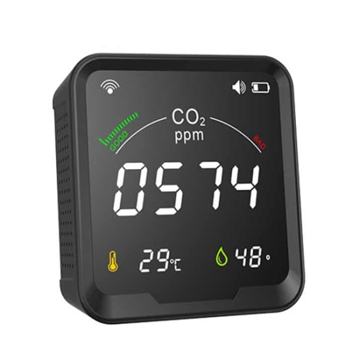 PTH-9CW Wifi Intelligenter Infrarot-CO2-Detektor Luftqualitätsdetektor Heimtemperatur- und Luftfeuchtigkeitsmesser – Bild 2