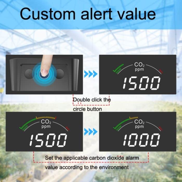 PTH-9CW Wifi Intelligenter Infrarot-CO2-Detektor Luftqualitätsdetektor Heimtemperatur- und Luftfeuchtigkeitsmesser – Bild 4