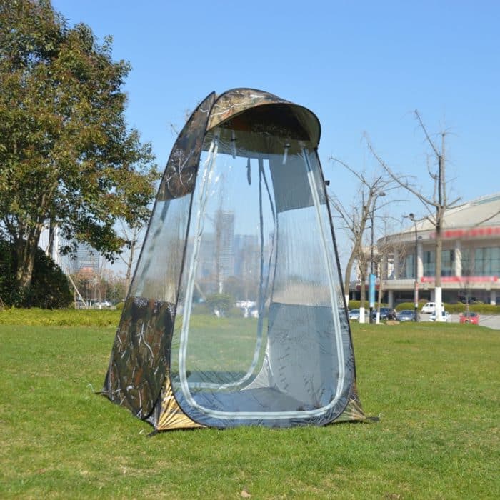 TBD0603425901C.jpg ZL8801 Einzelnes faltbares Outdoor-Angel-Regenschutz-Sonnenschutzzelt mit Doppeltüren, ZL8801 (Green), ZL8801 (Blue), ZL8801 (Camouflage), ZL8801 (Orange) – Bild 1