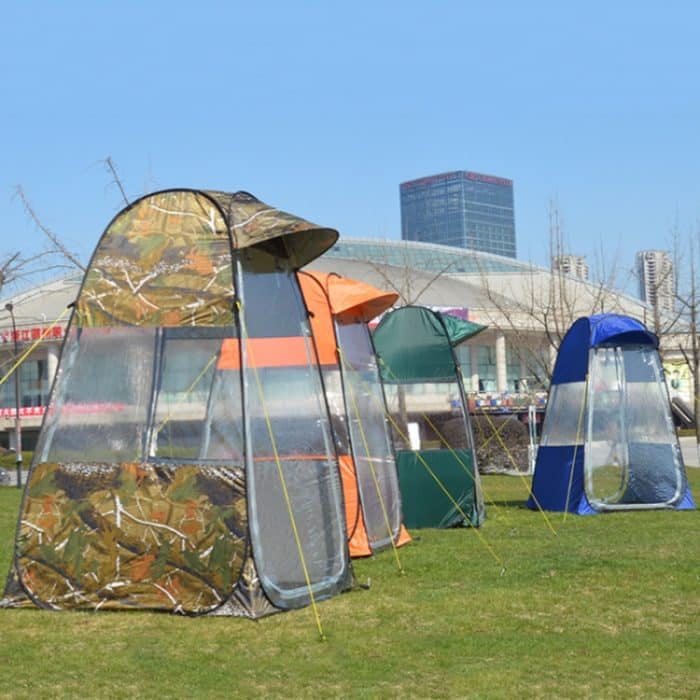 ZL8801 Einzelnes faltbares Outdoor-Angel-Regenschutz-Sonnenschutzzelt mit Doppeltüren, ZL8801 (Green), ZL8801 (Blue), ZL8801 (Camouflage), ZL8801 (Orange) – Bild 6