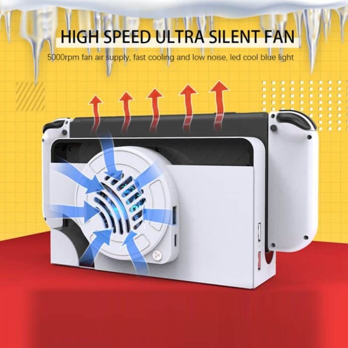 Für Nintendo Switch OLED SWL138 Spielkonsole Lüfter Host Lagerung Basis Kühlung Halterung, SWL138 – Bild 4