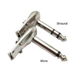 10 Stück 6,35 mm rechtwinkliger Gitarrenstecker, Audio-Mikrofon-Verstärker-Stecker, Mono, Binaural – Bild 2