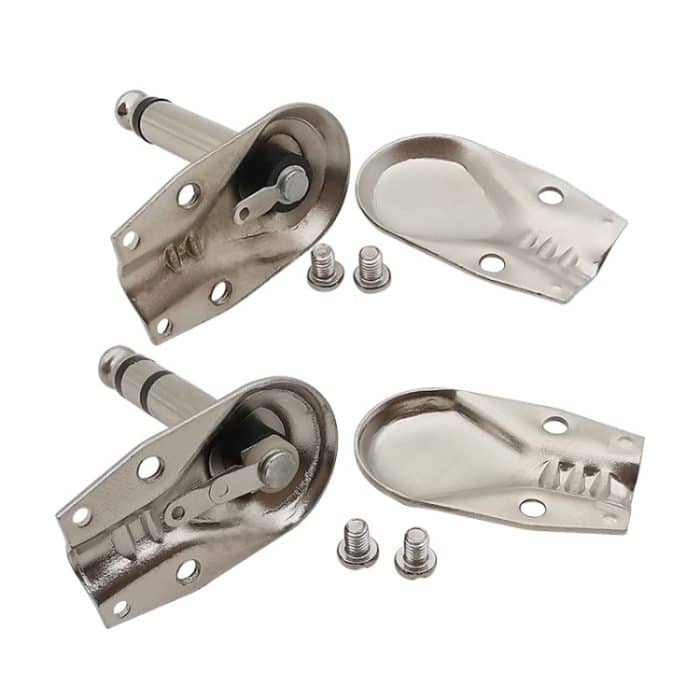 10 Stück 6,35 mm rechtwinkliger Gitarrenstecker, Audio-Mikrofon-Verstärker-Stecker, Mono, Binaural – Bild 3