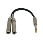 Rauschunterdrückung, abgeschirmtes Bass-E-Gitarrenkabel, Musikinstrumentenzubehör, 6.35mm Male To 2 Female Single Channel, 6.35mm Male To 2 Female Dual Channel