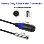 Audio Kabel, 4 Core Ommus Female To 6.35mm Female, 4 Core Ommus Female To 6.35mm Male – Bild 3