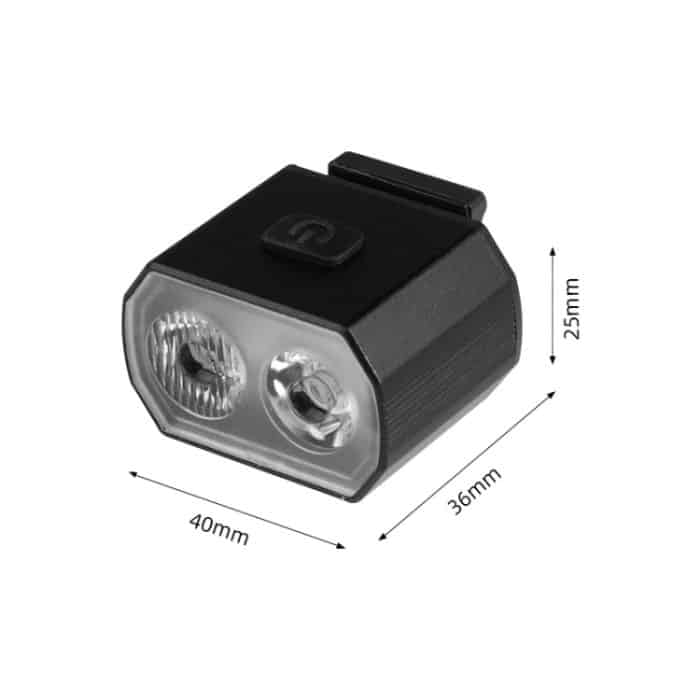 Fahrradscheinwerfer Doppelt T6 Lampenperlen + 16 LED Rücklicht Set Wiederaufladbares Helmwarnlicht – Bild 3