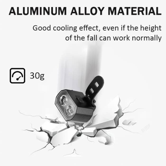 Fahrradscheinwerfer Doppelt T6 Lampenperlen + 16 LED Rücklicht Set Wiederaufladbares Helmwarnlicht – Bild 4