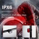 Fahrradscheinwerfer Doppelt T6 Lampenperlen + 16 LED Rücklicht Set Wiederaufladbares Helmwarnlicht – Bild 7