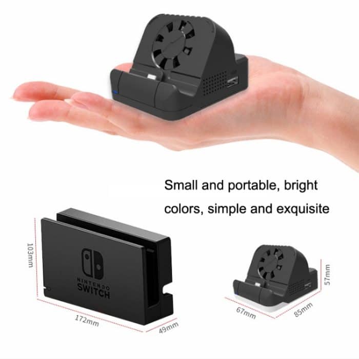 Für Nintendo Switch / Switch OLED SW300 HDMI Video Casting Konverter Lüfter Basis Ladegerät, Cooling Fan Base Charger – Bild 3