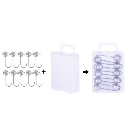 Bleikopfhaken Angelausrüstung Lua Anti-Drop-Haken, HENGJIA JI035 10pcs 7g, HENGJIA JI035 8pcs 10g, HENGJIA JI035 6pcs 14g, HENGJIA JI035 4pcs 20g
