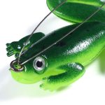 HENGJIA FO100 10 Stück Anti-Hanging Bottom Floating Frog Black Fish Fake Bait Thunder Frog Bait, FO100 (Gray Black), FO100 (Dark Green), FO100 (Light Green) – Bild 6