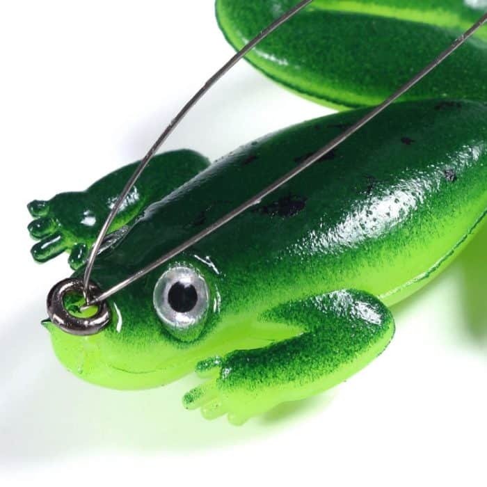 HENGJIA FO100 10 Stück Anti-Hanging Bottom Floating Frog Black Fish Fake Bait Thunder Frog Bait, FO100 (Gray Black), FO100 (Dark Green), FO100 (Light Green) – Bild 6