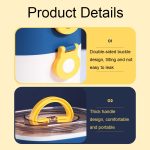 XC-540-541 Große, ovale, geteilte tragbare Büro-Isolier-Brotdose mit großem Fassungsvermögen, 600ml (Stainless Blue), 600ml (Stainless Yellow), 600ml (Stainless Purple), 1.2L (Stainless Blue), 1.2L (Stainless Yellow), 1.2L (Stainless Purple)... – Bild 4