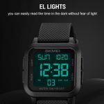SKMEI 1894 Square Sports wasserdichte Student einfache multifunktionale leuchtende Uhr, 1894 – Bild 6