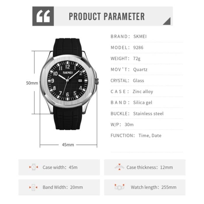 SKMEI 9286 Outdoor Sports Multifunktionale Herren wasserdichte Quarzuhr – Bild 7