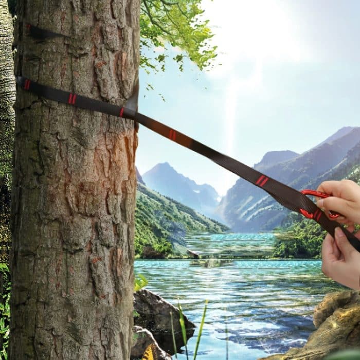 XINDA 2 m Hängematte Sling + Quick Buckle Set Swing Rope Strap – Bild 2