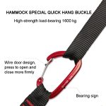 XINDA 2 m Hängematte Sling + Quick Buckle Set Swing Rope Strap – Bild 3
