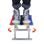 Metallrohr Outdoor Klappstuhl Angelhocker Camping Tragbarer Hocker, Medium (25.5cm) Random Color, Large (31.5cm)  Army Green Tube, Large (31.5cm) White Tube – Bild 6