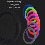 Rutschfeste, verschleißfeste Silikon-Lenkradabdeckung mit konkaver Spitze, 34-38cm – Bild 3