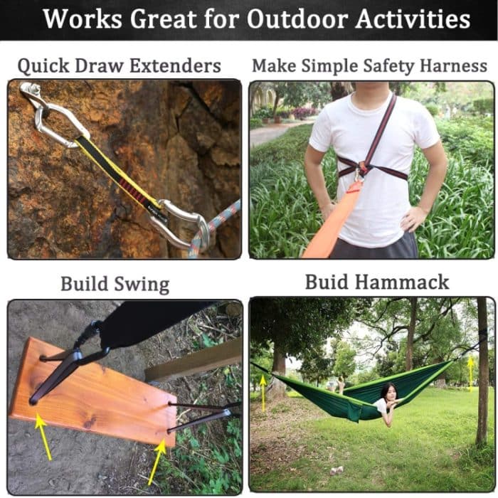 XINDA Kletterkabel für Baumarbeiten, Klettern, Abseilen, Größe:, 120cm, 60cm, 80cm – Bild 5
