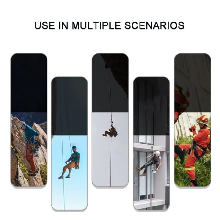 XINDA Outdoor Klettern Daisy Chain Rope Sling Strap Abseilen bergab, 25cm Red, 52cm Black – Bild 4