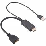 4K 60Hz HDMI-zu-DP-Adapter mit Netzteil-HD-Konverter, H146 25cm, H147 180cm – Bild 4