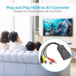 K13W HDMI zu AV 1080P HD-Konverter, Kabellänge: 0,5 m, K13W HDMI to AV – Bild 6