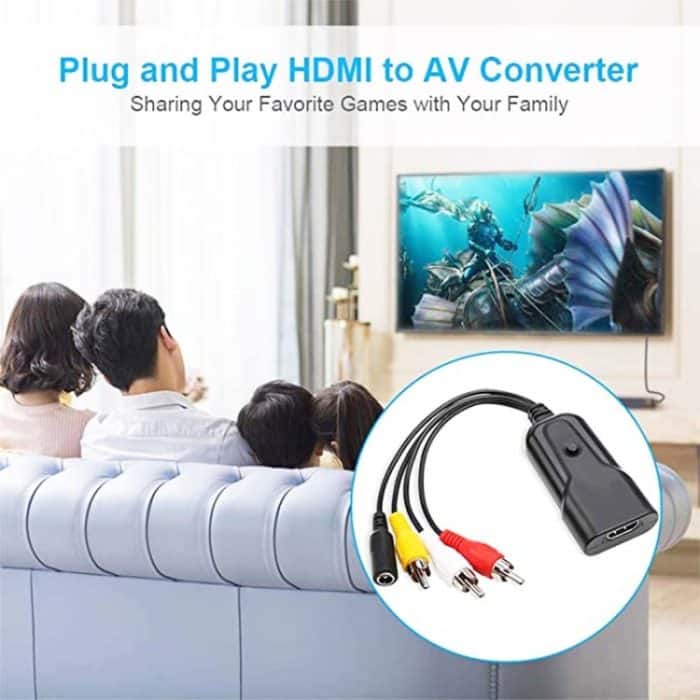 K13W HDMI zu AV 1080P HD-Konverter, Kabellänge: 0,5 m, K13W HDMI to AV – Bild 6