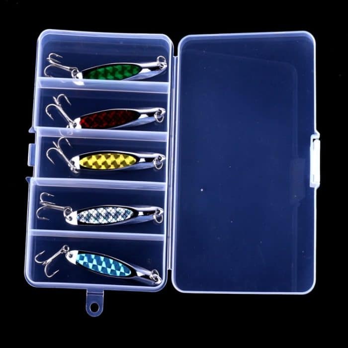 HENGJIA SP0715B Laser-Pailletten, schräg geschnittene Paillettenköder, SP0715B (5 Colors Boxed) – Bild 6