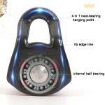 XINDA Outdoor Seilbahn mit drei Rollen überquert Klettern, Heben, Kugellager – Bild 3