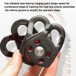 XINDA Outdoor Seilbahn mit drei Rollen überquert Klettern, Heben, Kugellager – Bild 4