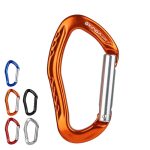 XINDA 22KN Rock Climbing Straight Quickdraw Gefederte Torschnalle Aluminiumkarabiner, XD-8126 (Blue), XD-8126 (Black), XD-8126 (Red), XD-8126 (Orange), XD-8126 (Silver) – Bild 2