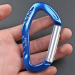 XINDA 22KN Rock Climbing Straight Quickdraw Gefederte Torschnalle Aluminiumkarabiner, XD-8126 (Blue), XD-8126 (Black), XD-8126 (Red), XD-8126 (Orange), XD-8126 (Silver) – Bild 4