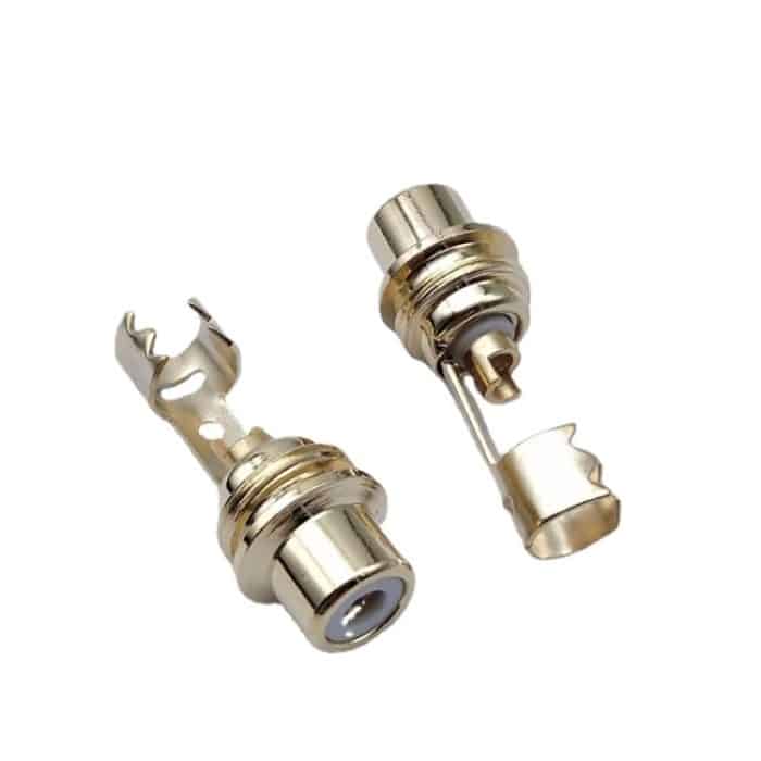 10 Stück AV-Audio-Stecker, RCA-Lotus-Buchse mit Clip, 10psc – Bild 4