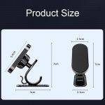 D6 360-Grad-drehender magnetischer Auto-Handyhalter mit Saugnapf, Rotating Holder – Bild 3