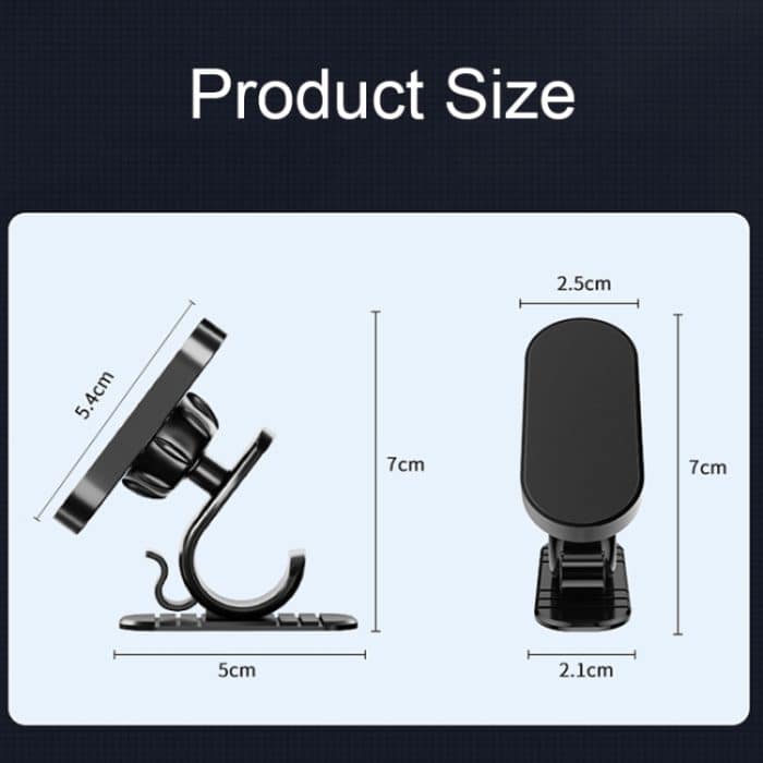 D6 360-Grad-drehender magnetischer Auto-Handyhalter mit Saugnapf, Rotating Holder – Bild 3