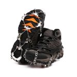 F26-2 26 Zähne Schneeberg rutschfeste Schuhe Abdeckung 201 Edelstahl Eisklauen, Größe:, M Black, L Black, XL Black, M Orange, L Orange