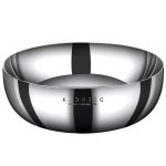 Kacheeg 316 Edelstahlbecken, Lebensmittelqualität, verdicktes Küchenknetbecken, Größe:, 24cm, 26cm, 28cm, 30cm, 32cm